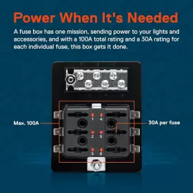 PWR0035 ONLINE LED STORE Mods Blade Fuse Box Negative Bus Bar #3