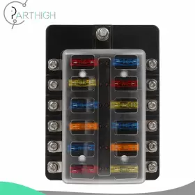 PART1671000US PARTHIGH Blade Fuse Box Block Holder Car Boat