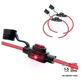 C001-028-0176-2 PHOTO-TOP Waterproof Line Led Fuse Holder Awg