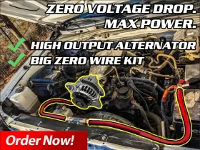 SSF-1-0 POWERBASTARDS High Alternator Big Wire Kit