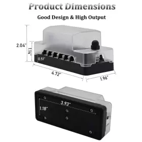 779207723103 PSEQT Mini Marine Blade Fuse Block Negative Bus #3