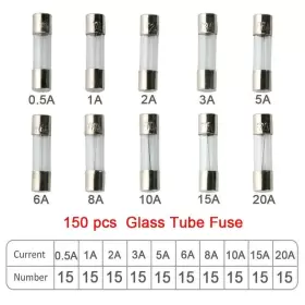 763231006356 QITINDASEN Fularr Car Glass Tube Fuse Blow Set #2