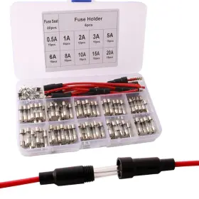 763231006462 QITINDASEN Fularr Car Blow Glass Tube Fuse Kit