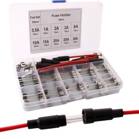 763231006479 QITINDASEN Fularr Car Blow Glass Tube Fuse Kit