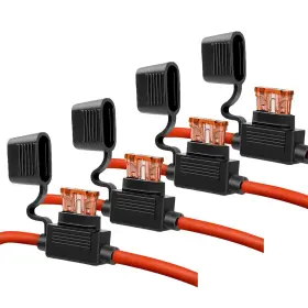 445036942925 QIZPCER Gauge Fuse Holder Awg Inline Blade Amp