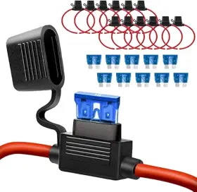 Bsxz QIZPCER Pack Awg Inline Fuse Holder Atc Ato Gauge