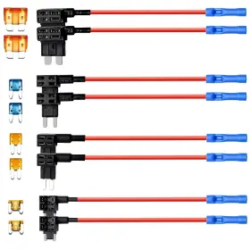 723508455065 QIZPCER Circuit Fuse Tap Adapter Standard Mini