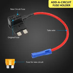 723508455072 QIZPCER Circuit Fuse Tap Adapter Standard Mini #2