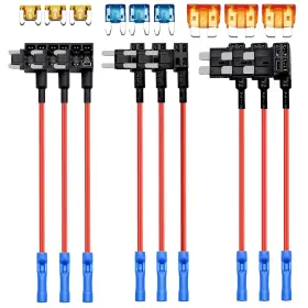 723508455072 QIZPCER Circuit Fuse Tap Adapter Standard Mini