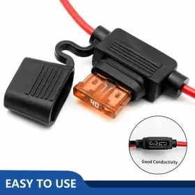 723508455089 QIZPCER Awg Inline Fuse Holder Volts Blade Pack #3
