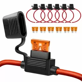 723508455089 QIZPCER Awg Inline Fuse Holder Volts Blade Pack