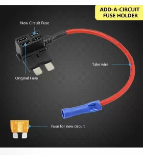 738631751199 QIZPCER Pack Circuit Fuse Tap Adapter Car Mini #2