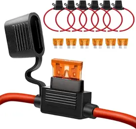 Bsxz QIZPCER Awg Inline Fuse Holder Volts Blade Pack