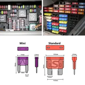 BXS-266 QIZPCER Car Fuses Blade Standard Mini Au Kit #3