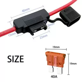 BXSZ-4 QIZPCER Gauge Fuse Holder Awg Inline Blade Amp Atc #2