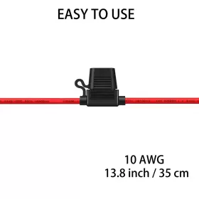 BXSZ-4 QIZPCER Gauge Fuse Holder Awg Inline Blade Amp Atc #3