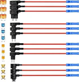 QDQ-12 QIZPCER Pack Circuit Fuse Tap Adapter Car Mini