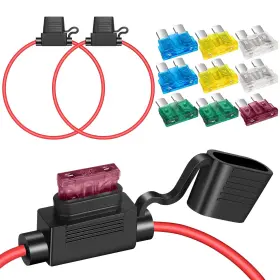 RIV001 QUELONG Awg Inline Fuse Holder Pack Marine Rv