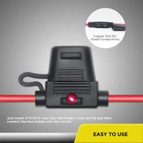 FHL16-5 RECOIL Pack Led Indicator Atc Ato Inline Fuse Holder #2