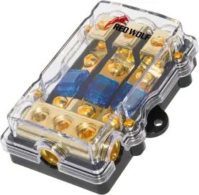 313108512536 RED WOLF Car Audio Anl Fuse Holder Distribution
