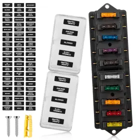 RWF-BS-0016 RED WOLF Fuse Block Car Trailer Boat Rv Power