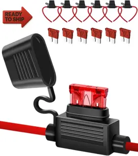 16AWG RISEUVO Pack Inline Fuse Holder Gauge Blade