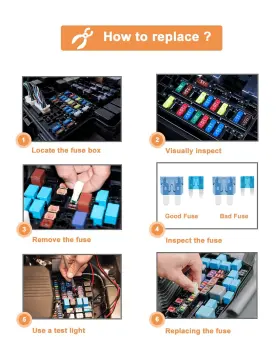 1801000000001-R RISEUVO Car Blade Fuses Rv Standard Mini Kit #3