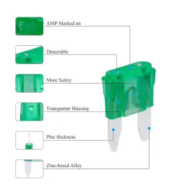 711181684476 ROAD PASSION Mini Blade Fuse Auto Car Suv Kit #3