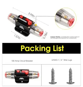 313033256277 RVCAZON Car Audio Fuse Circuit Breaker Protect #2