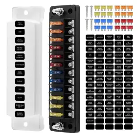 02-12 SCELRIN Marine Fuse Block Box Led Indicator Waterproof