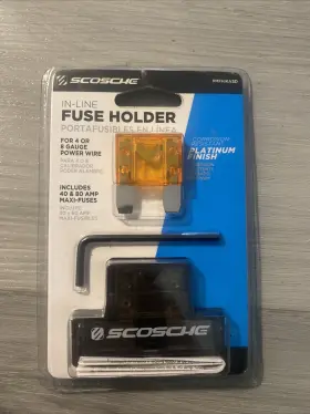 Pmfhikasd SCOSCHE Line Fuse Holder Gauge Power Wire Amp Maxi