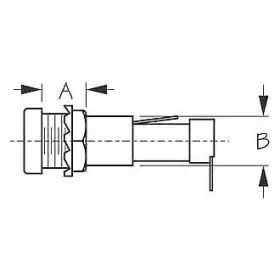 420504-1 SEA DOG Agc Round Spade Terminal Fuse Holder Flush #2