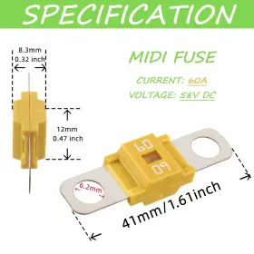 762917310978 SIGANDG Midi Fuse Holder High Screw #2