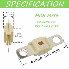 762917310985 SIGANDG Midi Fuse Holder High Screw #2