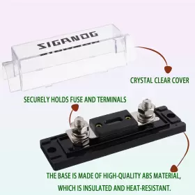 791162193944 SIGANDG Fuse Holder Gauge Block Car Au Amp Anl #2