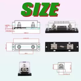 791162193944 SIGANDG Fuse Holder Gauge Block Car Au Amp Anl #3
