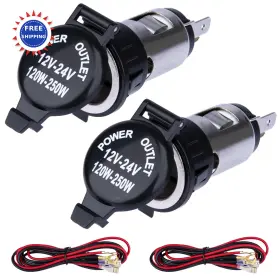 SIXZOO-CLR-01 SIXZOO Cigarette Lighter Sockets Pack Volt Car