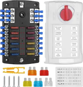 705353133688 SNLAZP Volt Fuse Block Waterproof Boat Panel Led