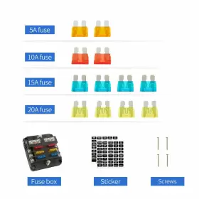 584847910408 SOYOND Volt Fuse Block Marine Led Indicator Damp #2
