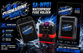 SA-WP01 SUBMARINE AUDIO Waterproof Gauge Fuse Holder Marine