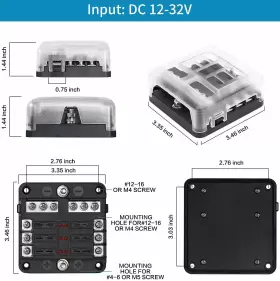 725683979701 TATIDA Fuse Block Blade Circuit Atc Ato Box #2
