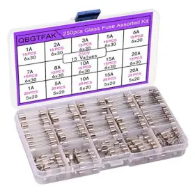 5X20MM TED LELE Blow Glass Fuses Kit