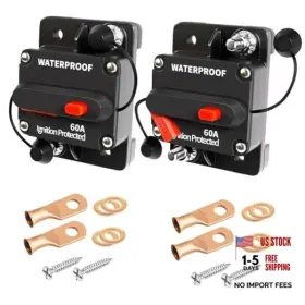 BREAKER-60A-2PC TEMCHY Circuit Waterproof Marine Motor Boat