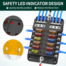 313052147174 TIGERILY Fuse Block Volt Blade Led Indicator #3