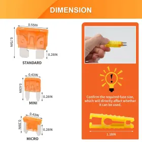 YN001 TIGERILY Car Fuse Blade Standard Mini Kit #3