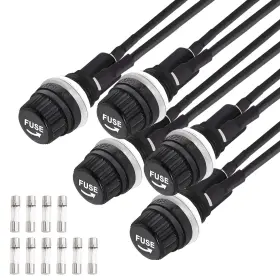 C-016 TNISESM Panel Screw Cap Fuse Holder Presoldered Wires