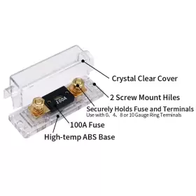 707772466248 TOPSTRONGGEAR Solid Gauge Anl Fuse Holder #2