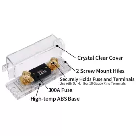 707772466255 TOPSTRONGGEAR Solid Gauge Anl Fuse Holder #2