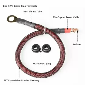 707772466712 TOPSTRONGGEAR Gauge Awg Power Wire Manl Fuse #3