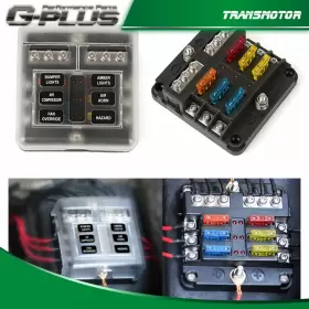 TRANS0721-826 MARINE Car Waterproof Fuse Box Block Holder Led #3